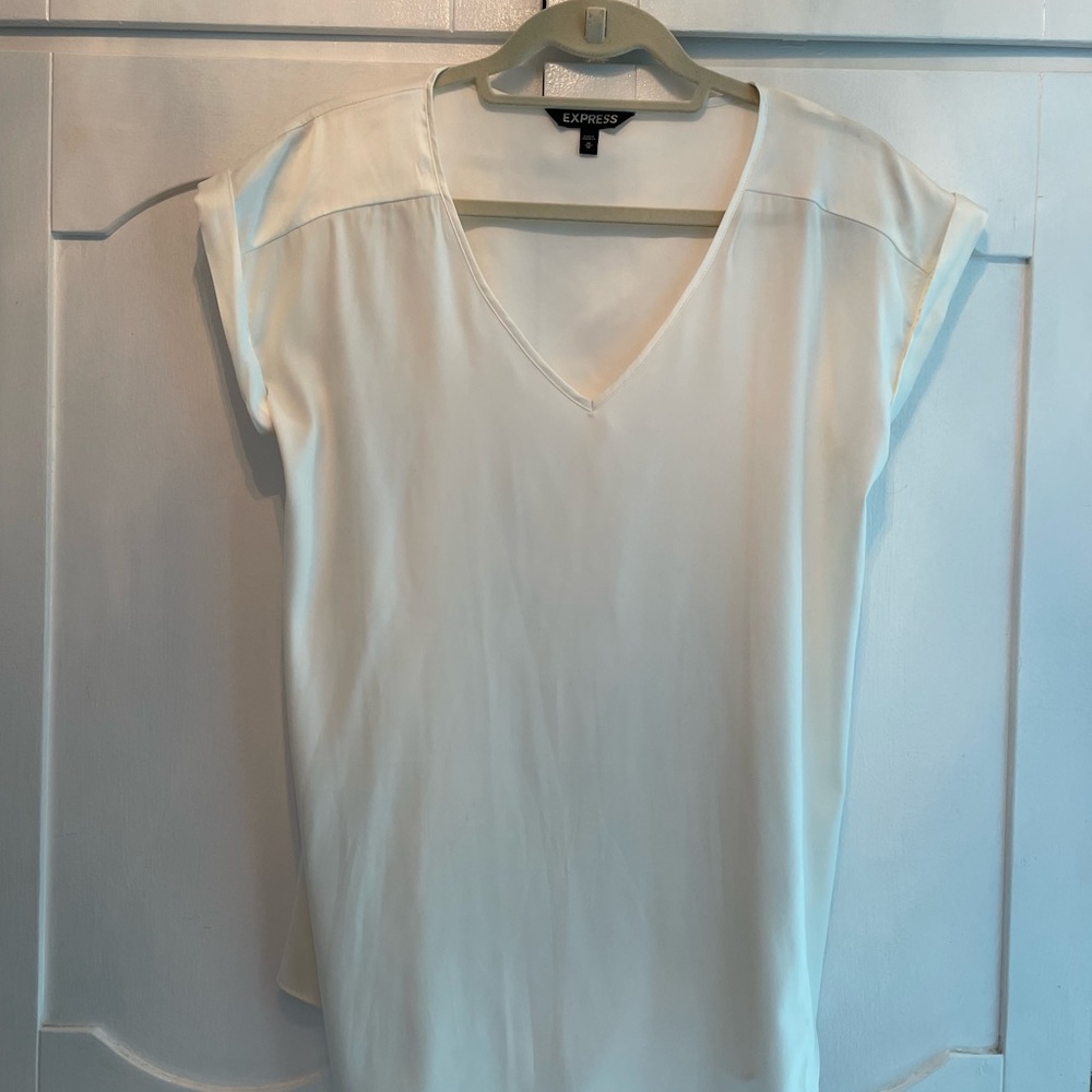 New Express Cream Blouse / Size Medium